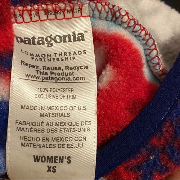 SOLD- Patagonia Synchilla Patchwork T Snap Pullover XS - Picture 6 of 6